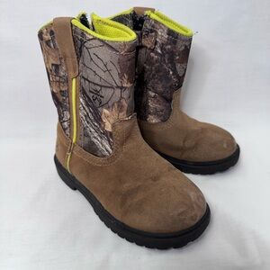 Magellan Outdoors Kids Camouflage and Brown Boots